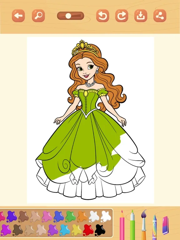 Capturas de pantalla de Paint princesses & fairy tales iPad 