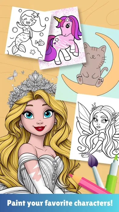 Capturas de pantalla de Paint princesses & fairy tales