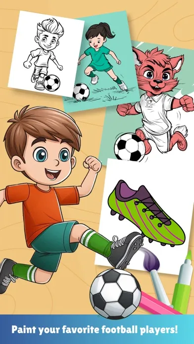 Capturas de pantalla de Paint magic soccer pages