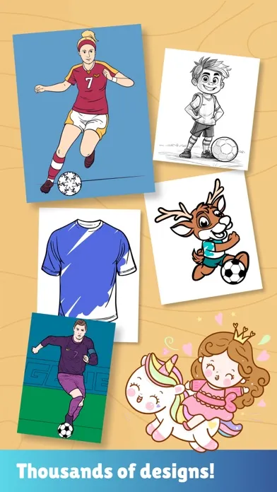 Capturas de pantalla de Paint magic soccer pages