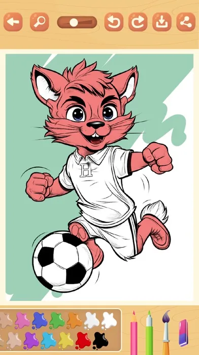 Capturas de pantalla de Paint magic soccer pages