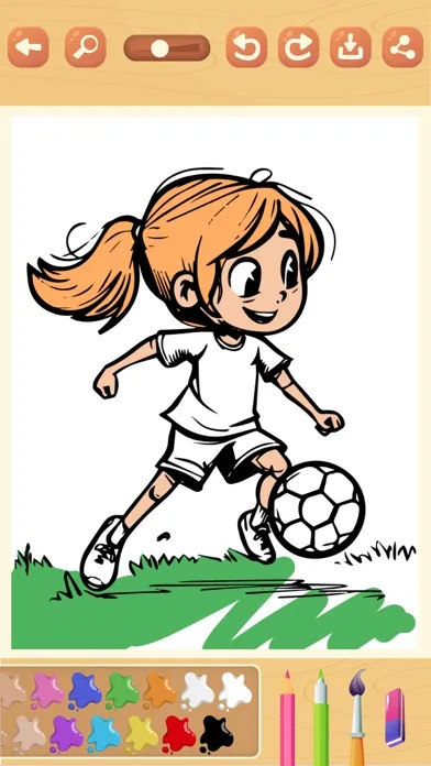 Capturas de pantalla de Paint magic soccer pages