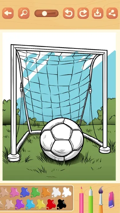 Capturas de pantalla de Paint magic soccer pages