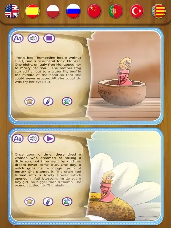 The Story of Thumbelina iPad 应用截图