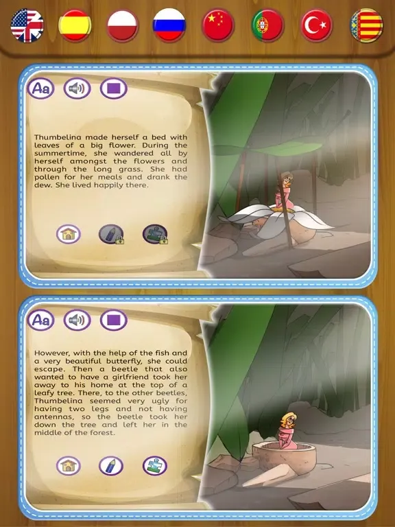 The Story of Thumbelina iPad 应用截图