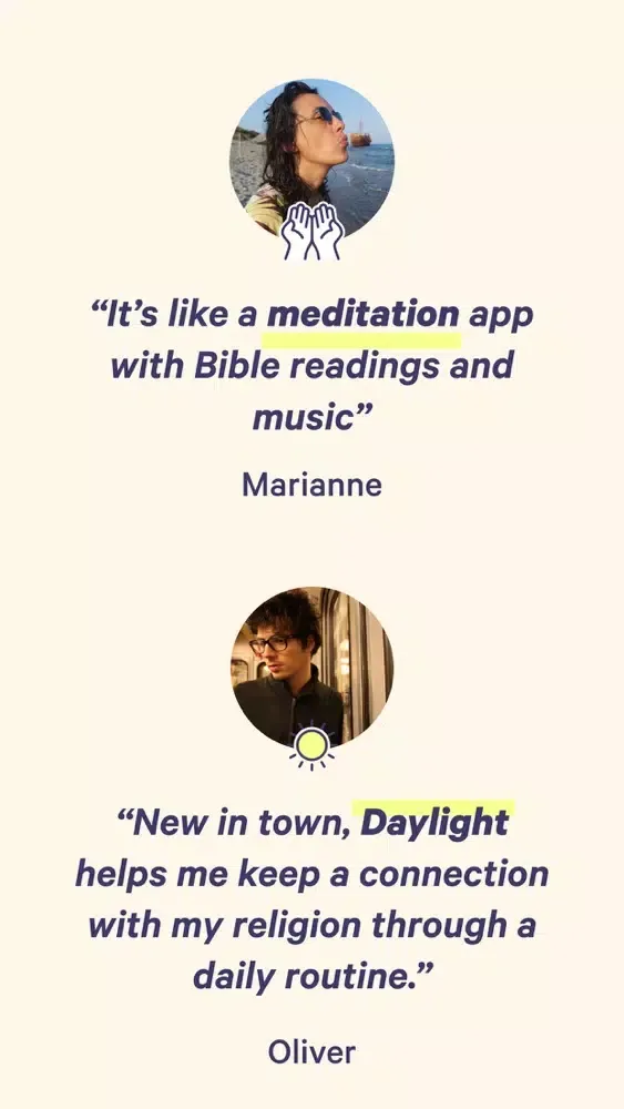 Captures d'écran de Daylight: audio Bible study
