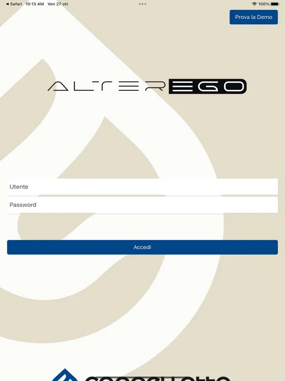 Screenshot di AlterEgo Cappellotto iPad 