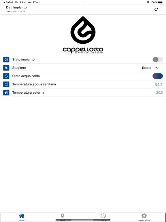 Screenshot di AlterEgo Cappellotto iPad 
