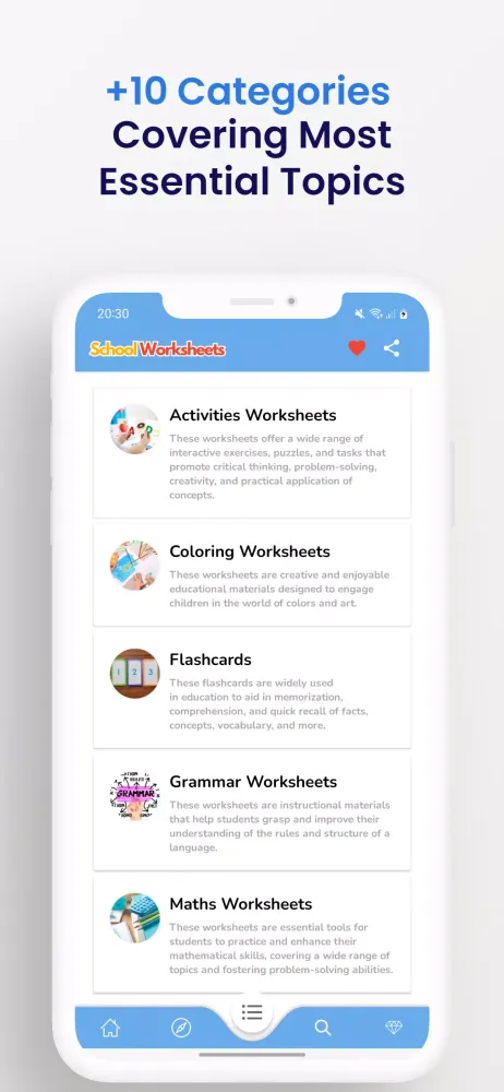 School Worksheets應用截圖