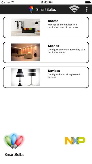 Скриншоты NXP - SmartBulbs