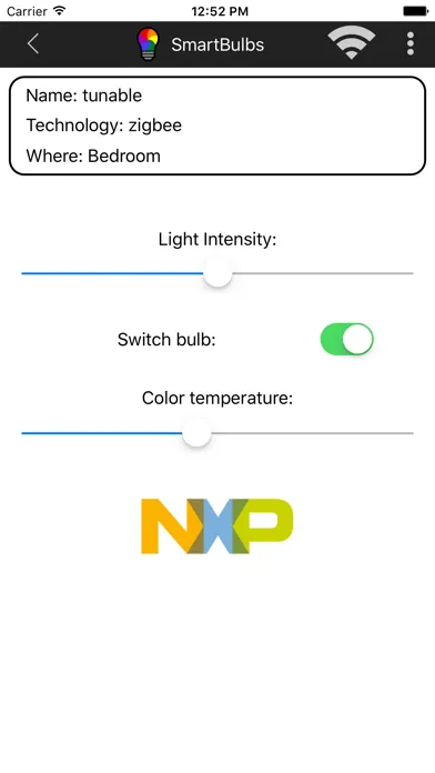 Скриншоты NXP - SmartBulbs