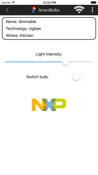 Скриншоты NXP - SmartBulbs