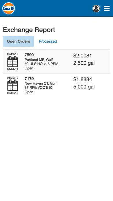 Ảnh chụp màn hình của Gulf Exchange