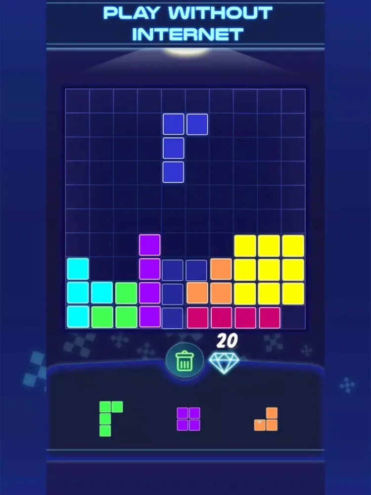 Glow Block : King Puzzle iPad  스크린샷