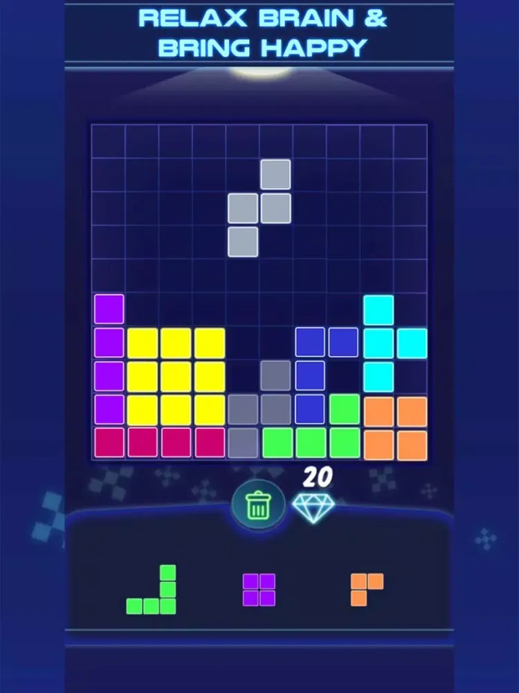 Glow Block : King Puzzle iPad  스크린샷