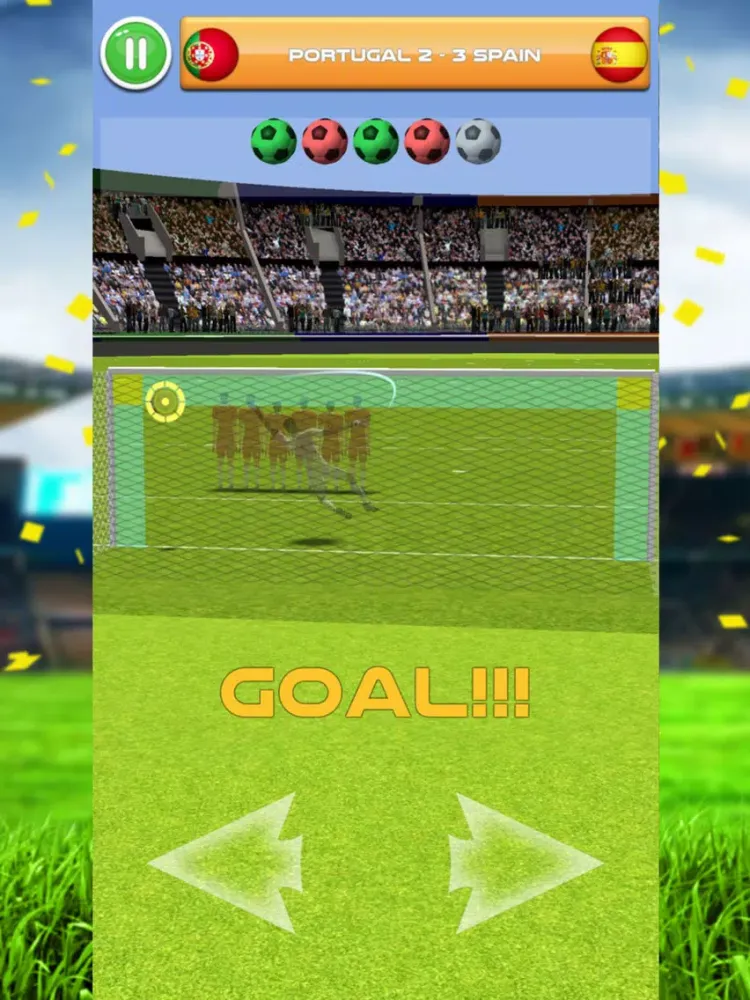 Ảnh chụp màn hình của Goal Free Kick iPad 
