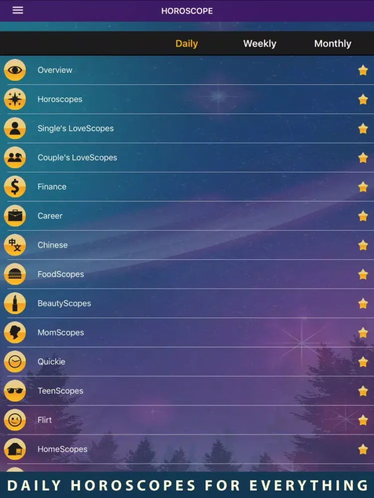 Horoscope⋆ iPad  Screenshots