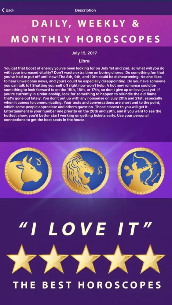 Horoscope⋆ Screenshots