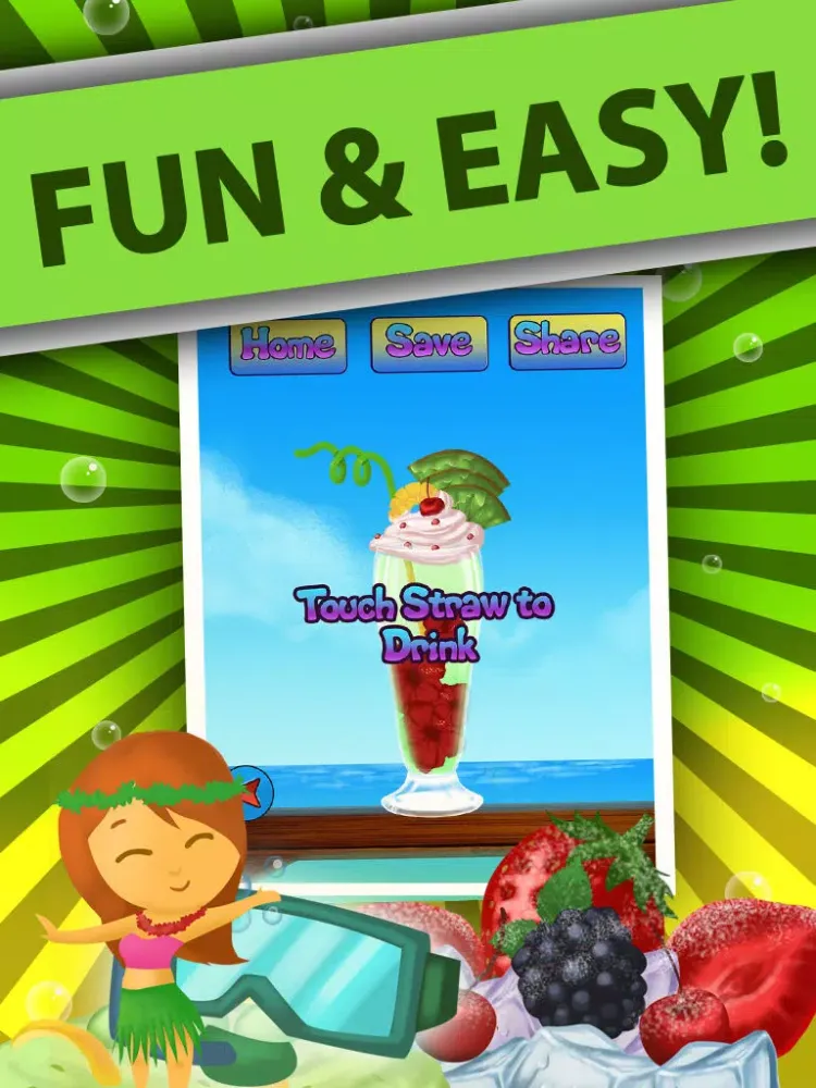 Tangkapan layar ``Tropical`` Soda Maker - Fizzy and Funny Kids Learning Game iPad 