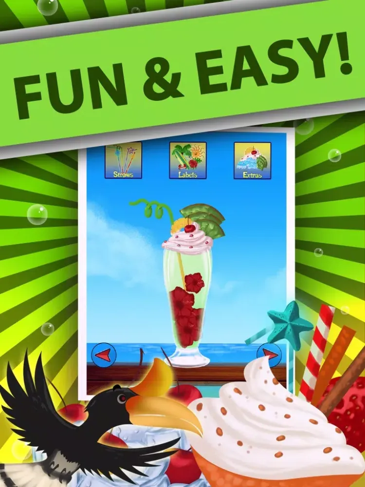 Tangkapan layar ``Tropical`` Soda Maker - Fizzy and Funny Kids Learning Game iPad 