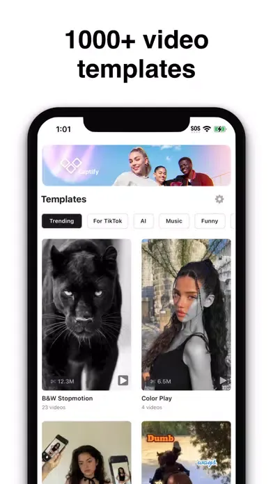 Capturas de tela do Captify: Templates for Capcut