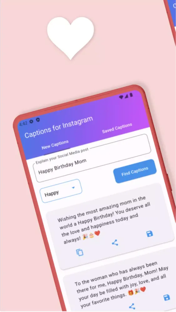 Captions for Instagram Screenshots