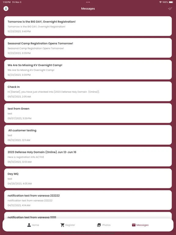 FSU Music Camps iPad  스크린샷