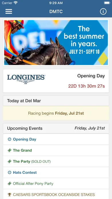 Del Mar Thoroughbred Club Ekran Görüntüleri
