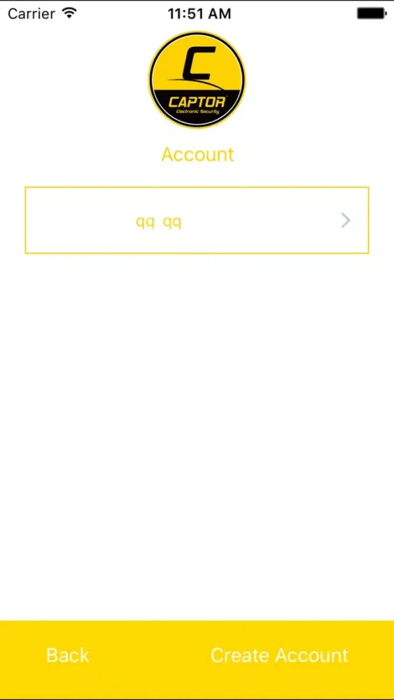 Ảnh chụp màn hình của Captor Alarm