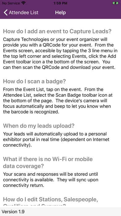 Capture Leads Screenshots