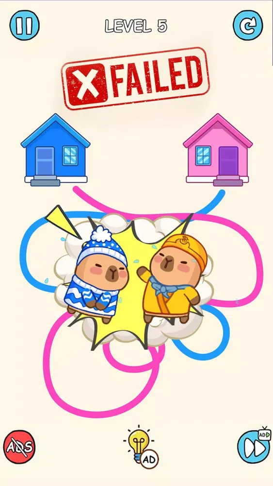 Capybara Rush: Draw To Home Screenshots