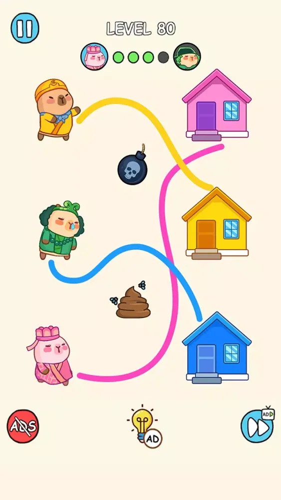 Capybara Rush: Draw To Home Screenshots