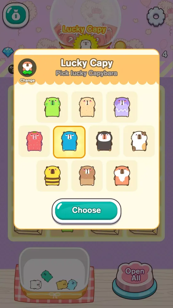 Ảnh chụp màn hình của Lucky Blind Bag Capybara