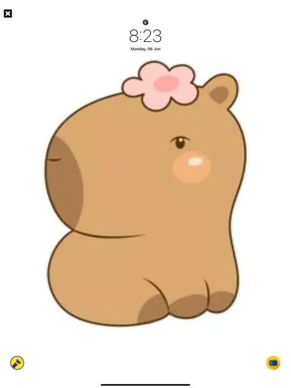 Tangkapan skrin Capybara Friend-Cute Wallpaper iPad 