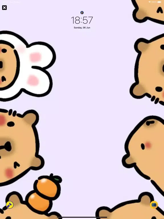 Tangkapan skrin Capybara Friend-Cute Wallpaper iPad 