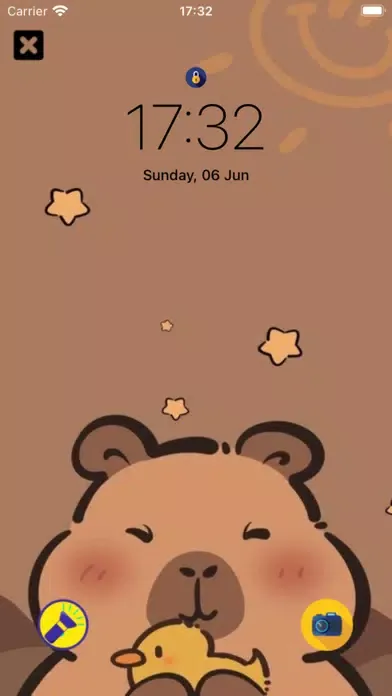 Tangkapan skrin Capybara Friend-Cute Wallpaper