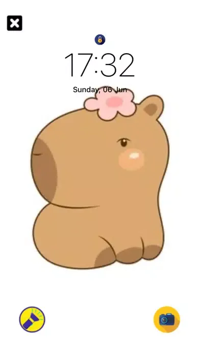 Tangkapan skrin Capybara Friend-Cute Wallpaper