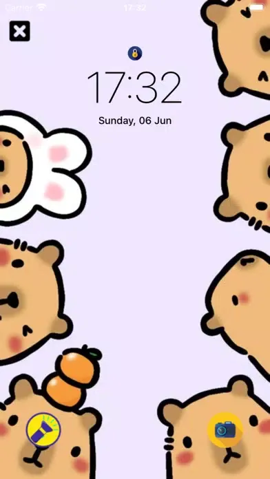 Tangkapan skrin Capybara Friend-Cute Wallpaper