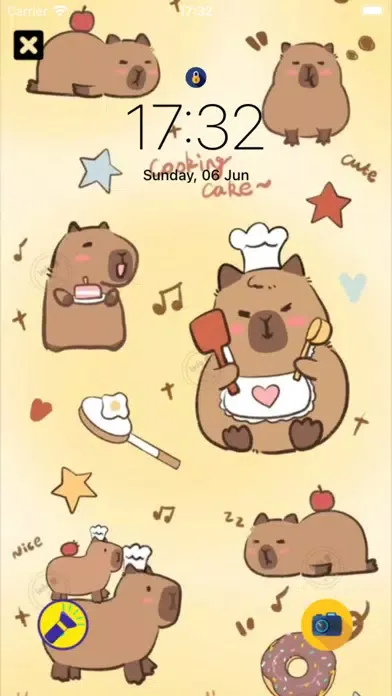 Tangkapan skrin Capybara Friend-Cute Wallpaper