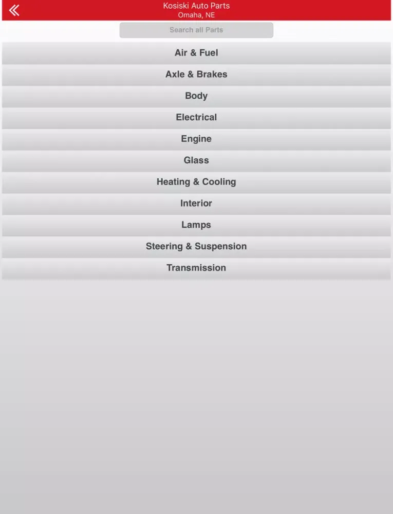 Kosiski Auto Parts - Omaha, NE iPad 应用截图
