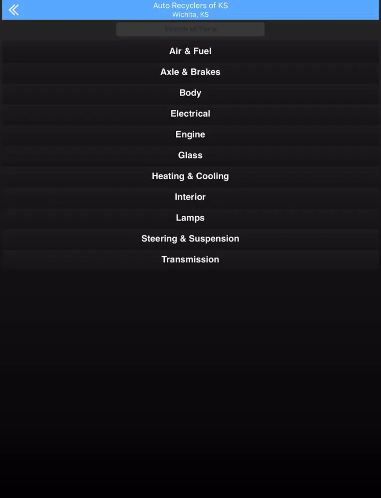 Capturas de pantalla de Auto Recyclers of Kansas - Wichita, KS iPad 