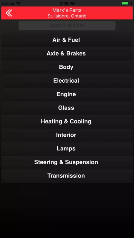 Screenshot di Mark's Parts - St. Isidore ON
