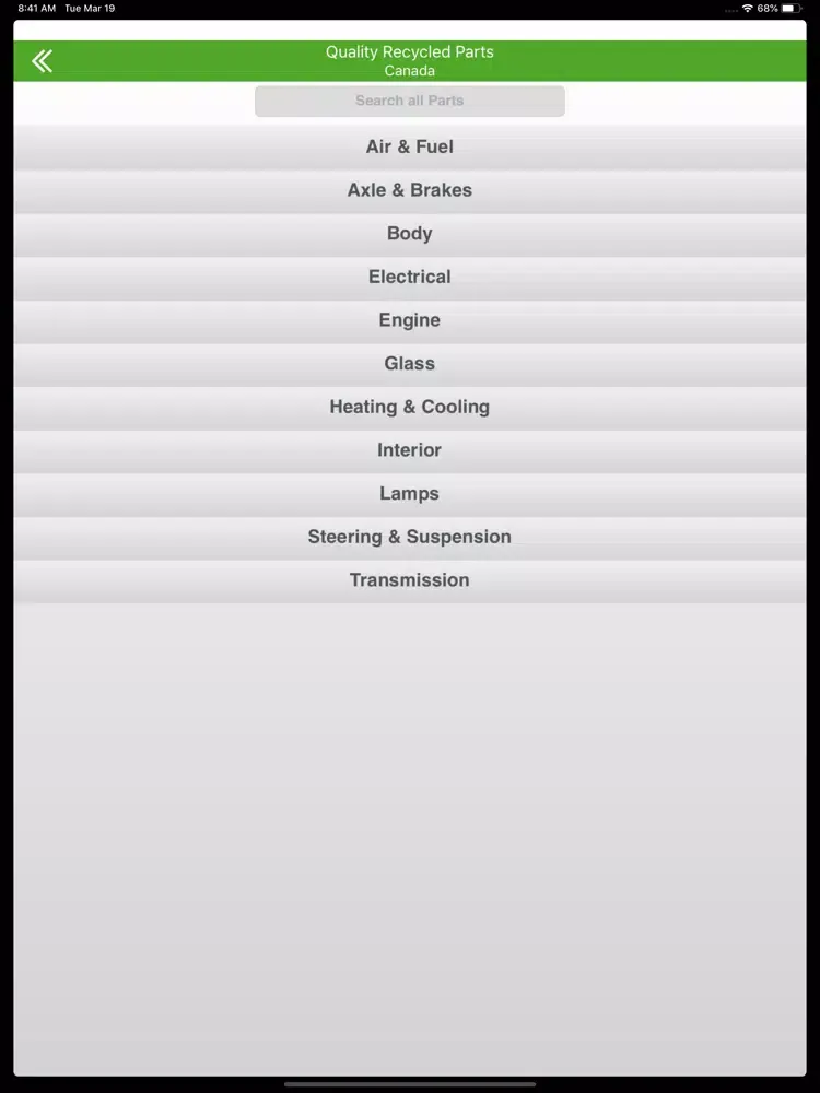 Quality Recycled Parts iPad  Ekran Görüntüleri