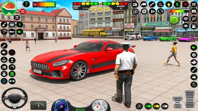 ภาพหน้าจอของ Real Car Driving School Game