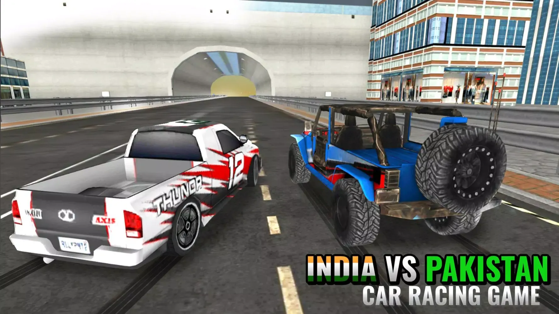 India Vs Pak Car Racing 3D Screenshots