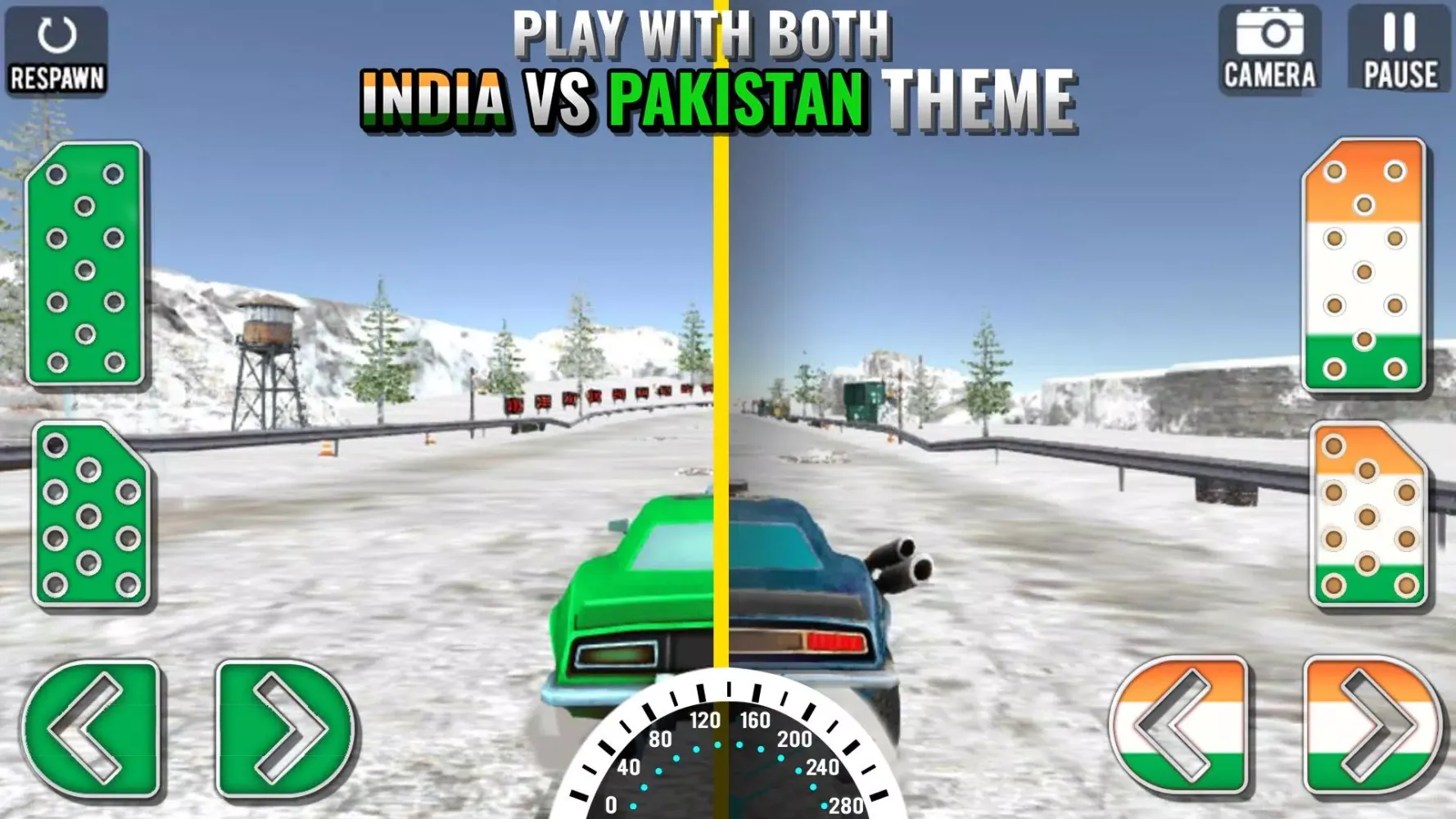 India Vs Pak Car Racing 3D Screenshots