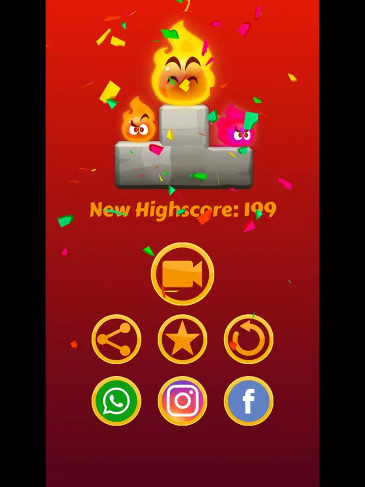 Captures d'écran de Flamey Fire! Balls and Bricks iPad 
