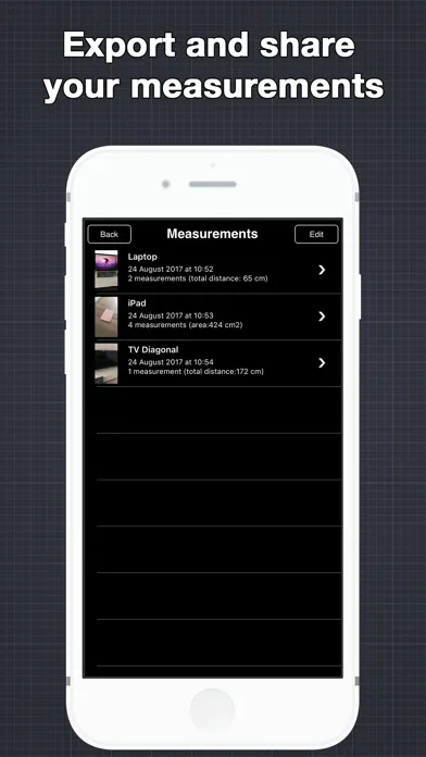 Capturas de pantalla de EasyMeasure AR