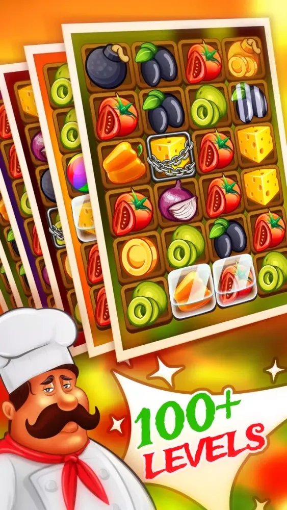 Match 3 Pizza: Kitchen Crash应用截图