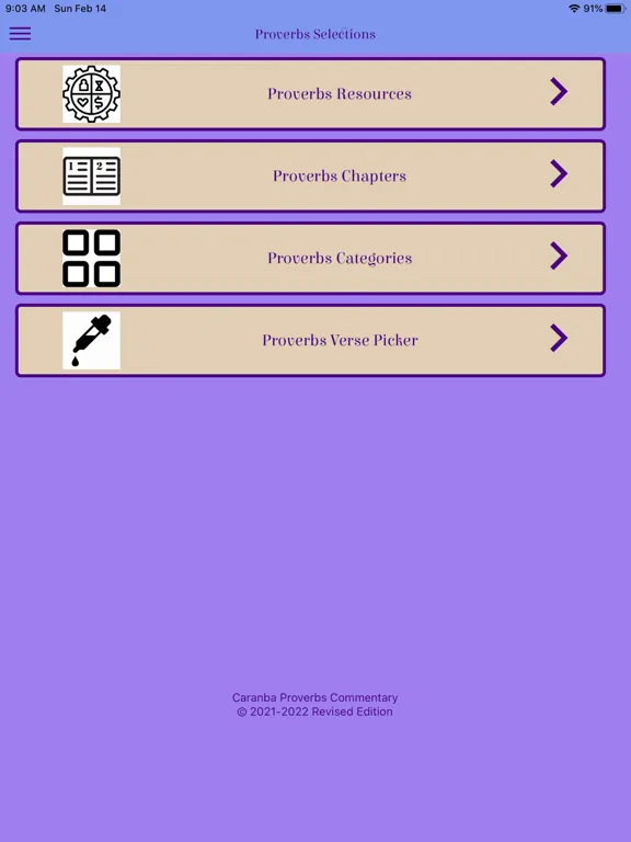 Zrzuty ekranu Caranba Proverbs Commentary iPad 